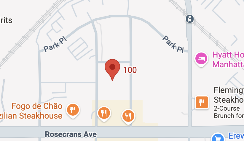 Map of our California office